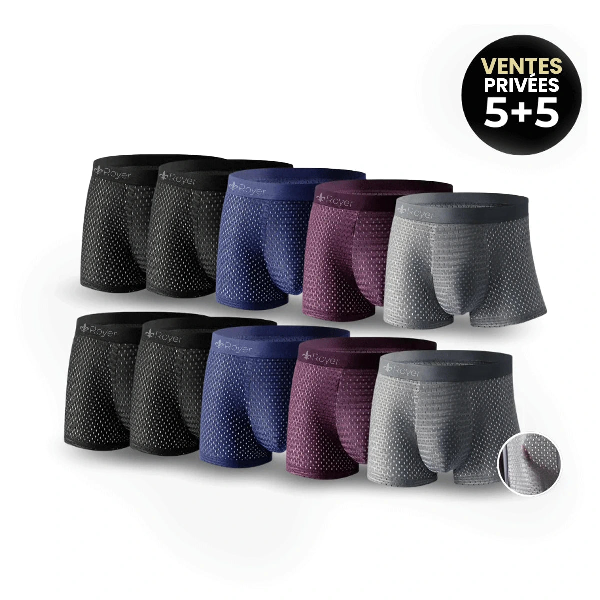 Pack de calzoncillos tipo bóxer de fibra de bambú Buelo™ (compre 5 y reciba 5 gratis)