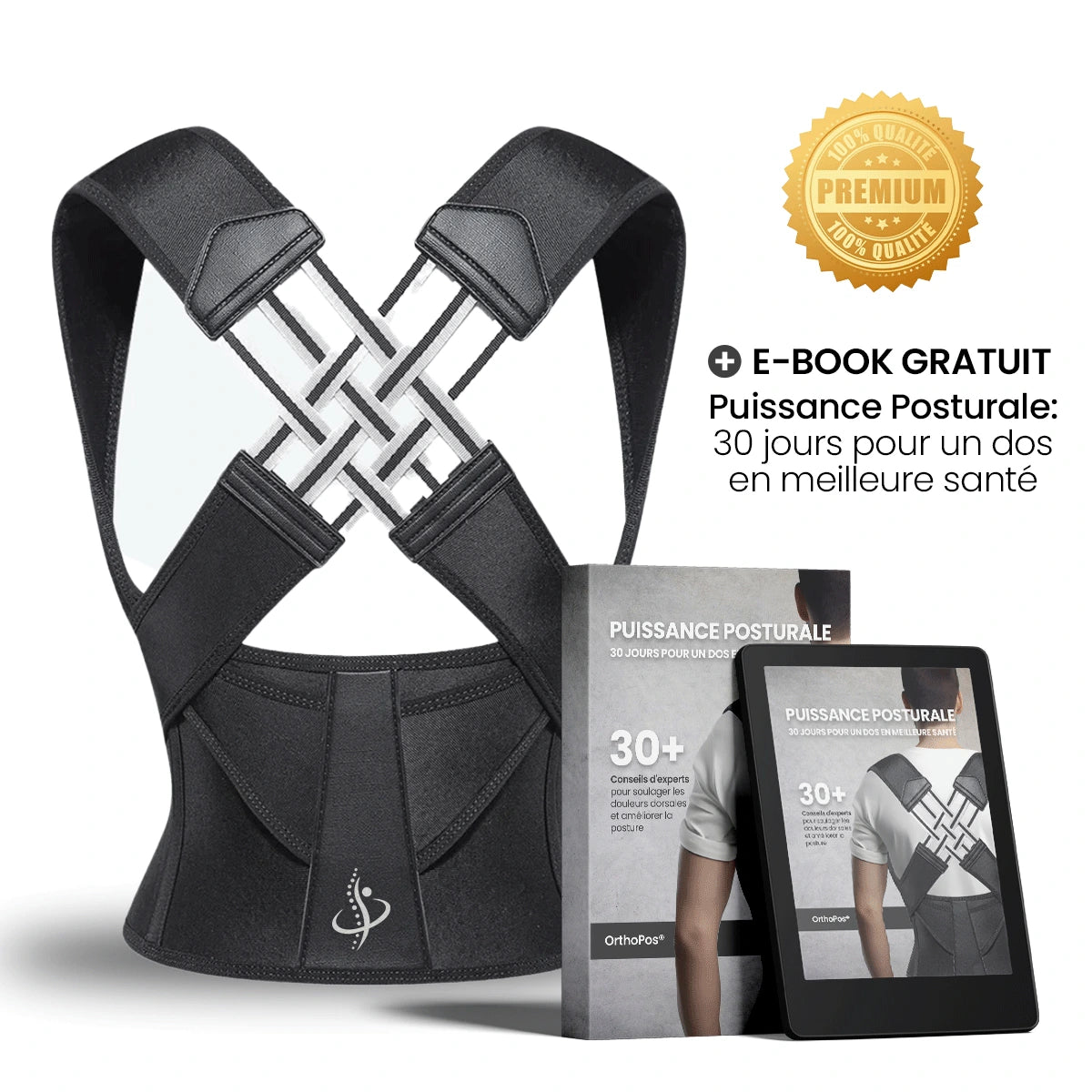 Corrector de postura OrthoPos® (Compre 1 y reciba 1 gratis)