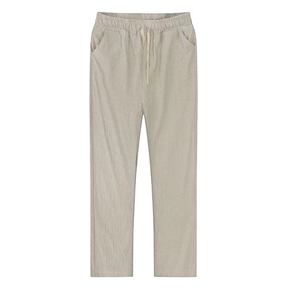 Poli - Men's Airy Linen Pants for Summer