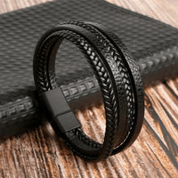 Schwarz | Glattes Armband