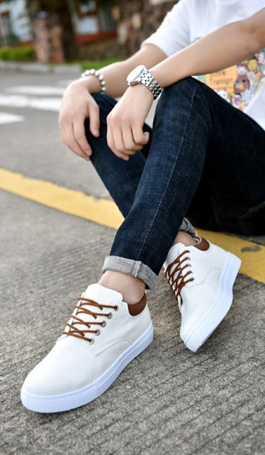 Magnus - men's sneakers with white sole