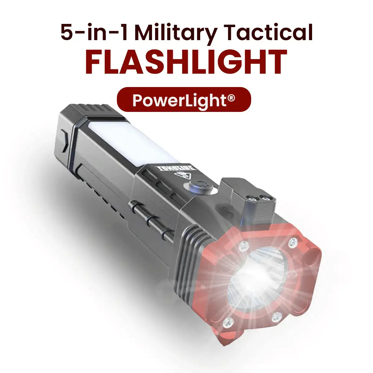 PowerLight® 5 in 1 Military Tactical Flashlight 