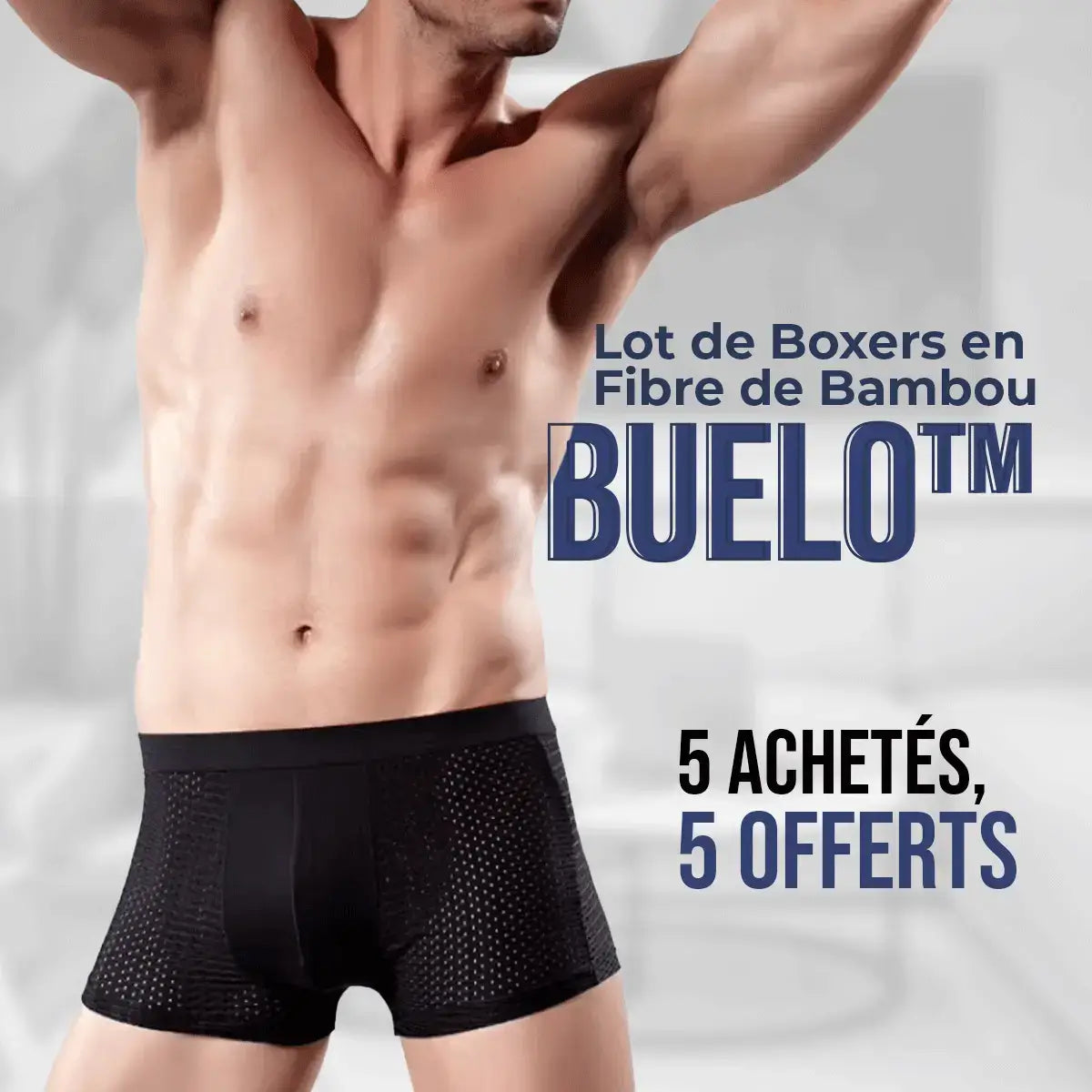 Buelo™ Bamboo Fiber Boxer Briefs Pack (Buy 5, Get 5 Free) 