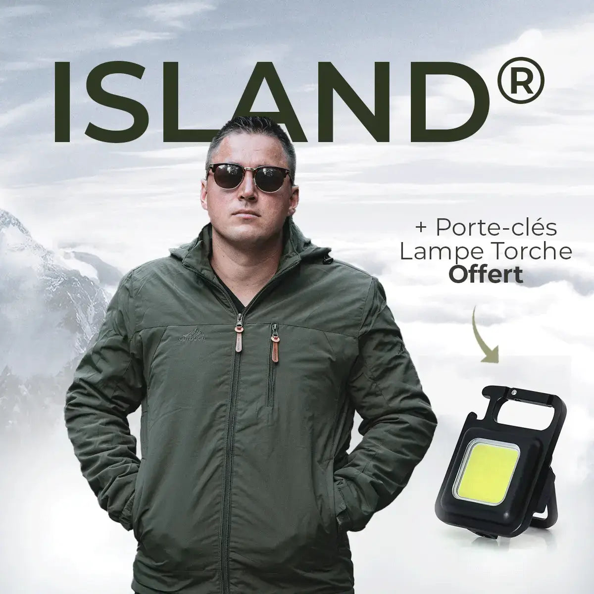 Veste Tactique Militaire Island® (+ Porte-clés Lampe de Poche Offert)