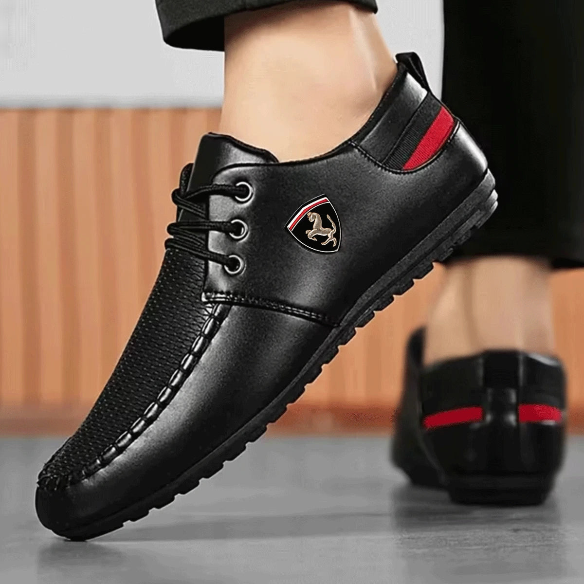 Mocasín de piel para hombre Ferrari® + Regalo exclusivo