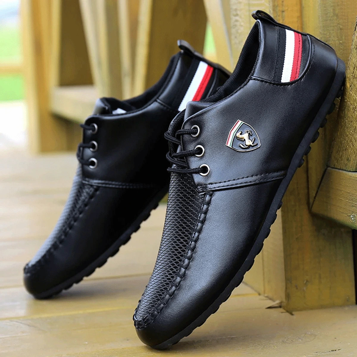 Mocasín de piel para hombre Ferrari® + Regalo exclusivo
