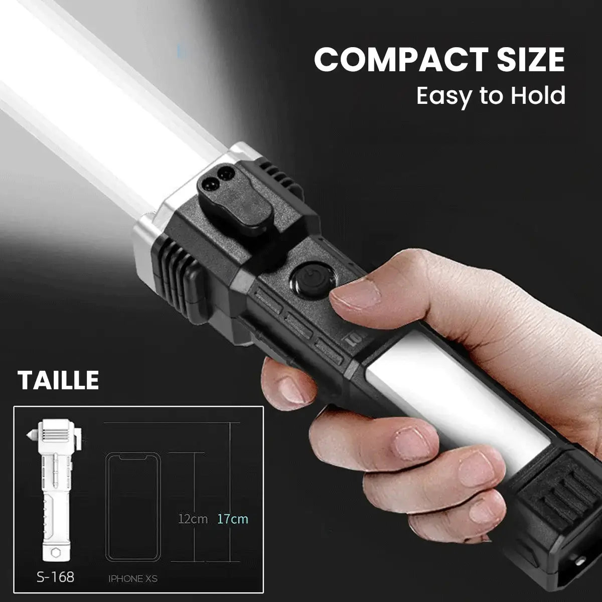 PowerLight® 5 in 1 Military Tactical Flashlight 