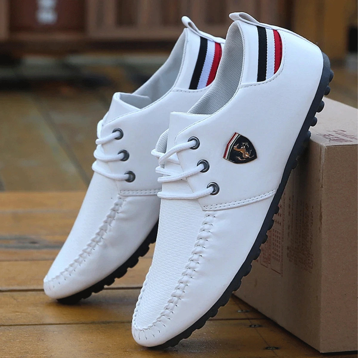 Mocasín de piel para hombre Ferrari® + Regalo exclusivo