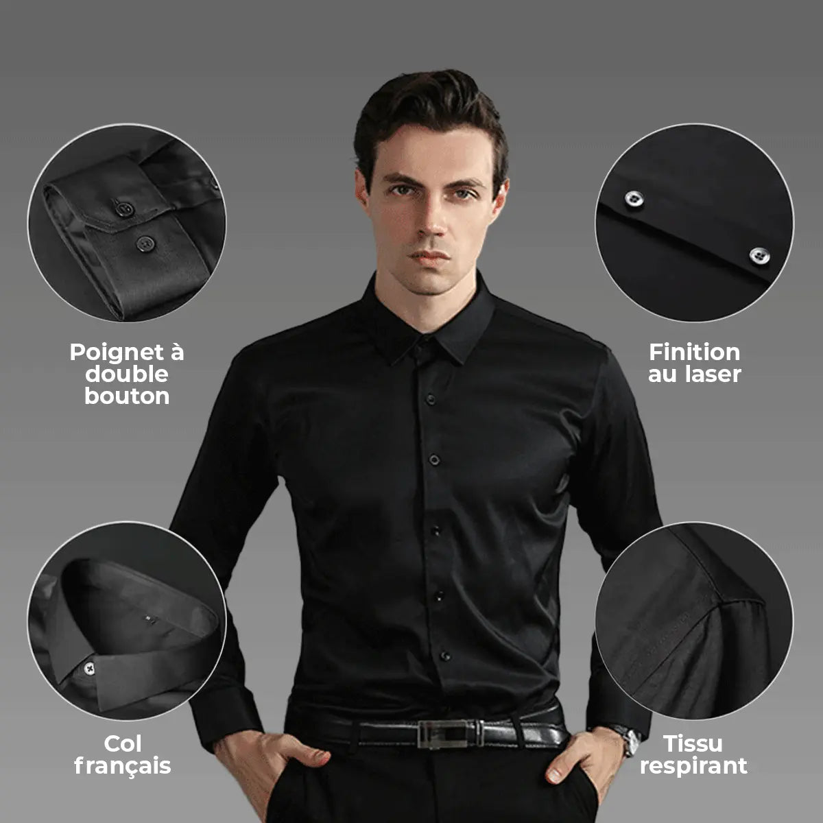 UltraTech™ Slim Fit Herrenhemd (1 kaufen, 1 gratis erhalten) 