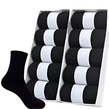 Men's Soft Breathable Cotton Socks - Buy 5 Get 5 Free