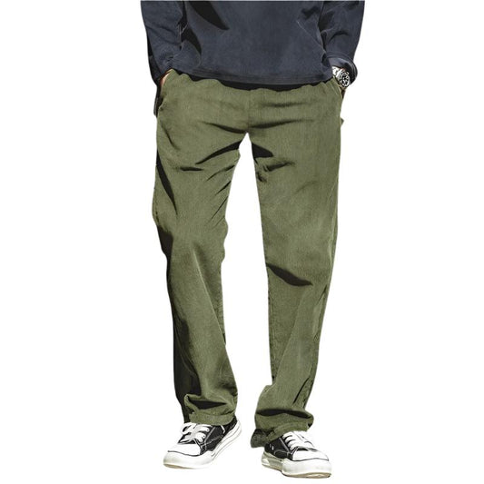 Pantalon Vert Velours Homme