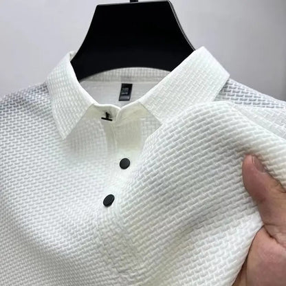 Camisa polo texturizada de corte ajustado Presone® 